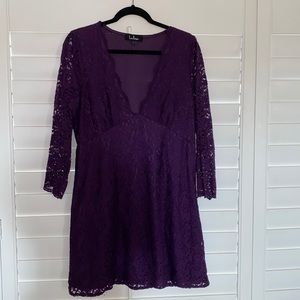Purple lace Lulus dress